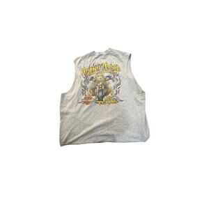 Vintage Harley-Davidson Horny Toad Temple TX Sleeveless Tee - Men’s XL - Grey